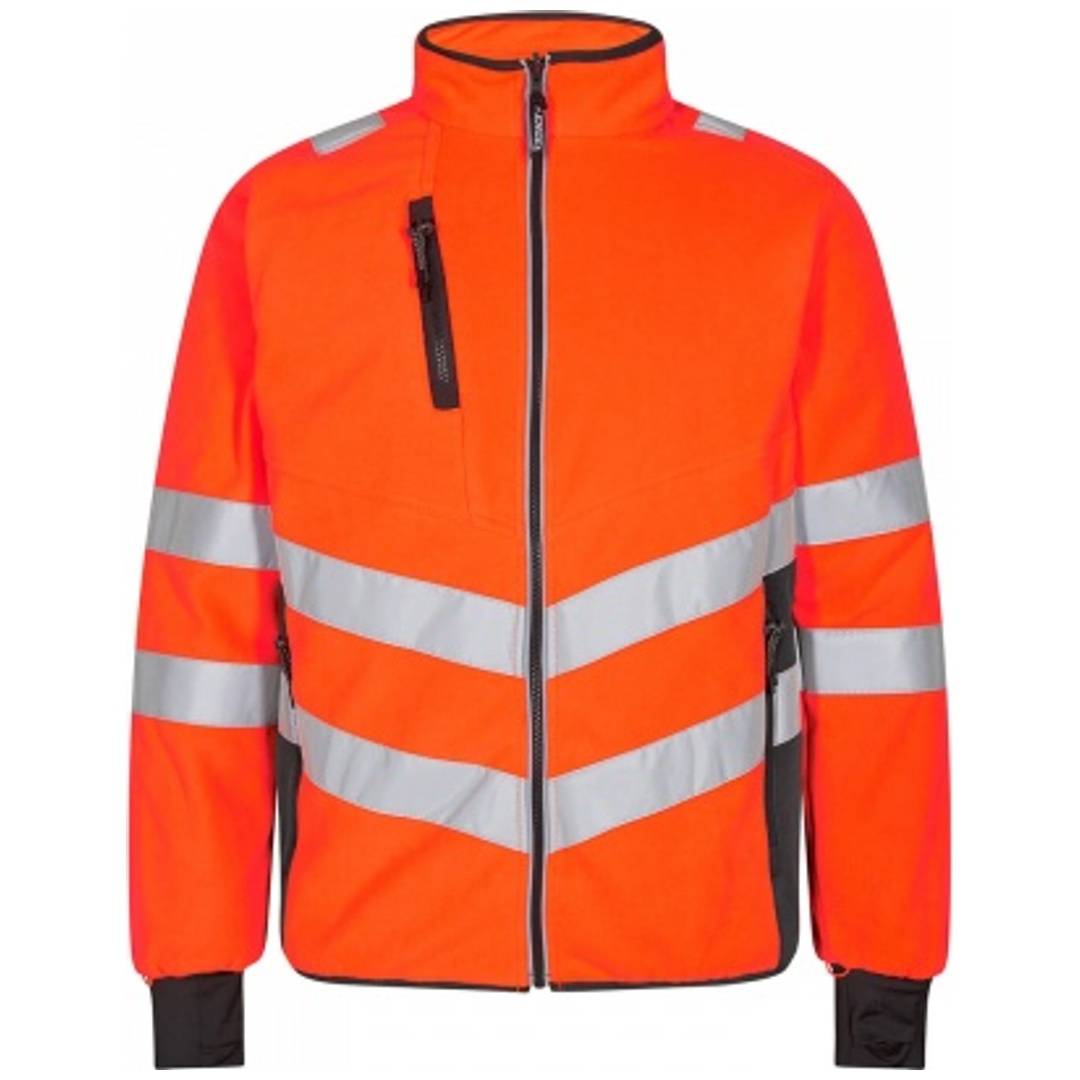 ENGEL Warnschutz Fleecejacke Safety 1192-236-1079 Gr. L orange/anthrazit grau