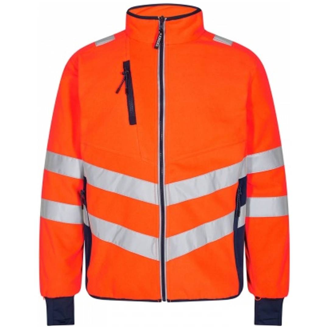 ENGEL Warnschutz Fleecejacke Safety 1192-236-10165 Gr. 3XL orange/marine