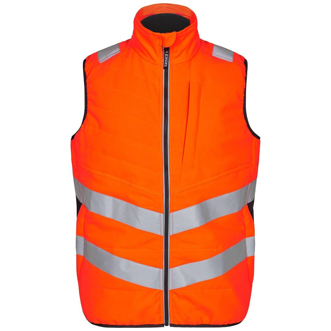 ENGEL Engel Warnschutz Steppweste Safety 5159-158 Gr. L orange/anthrazit grau