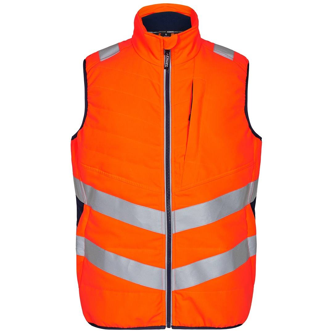 ENGEL Engel Warnschutz Steppweste Safety 5159-158 Gr. 2XL orange/blue ink