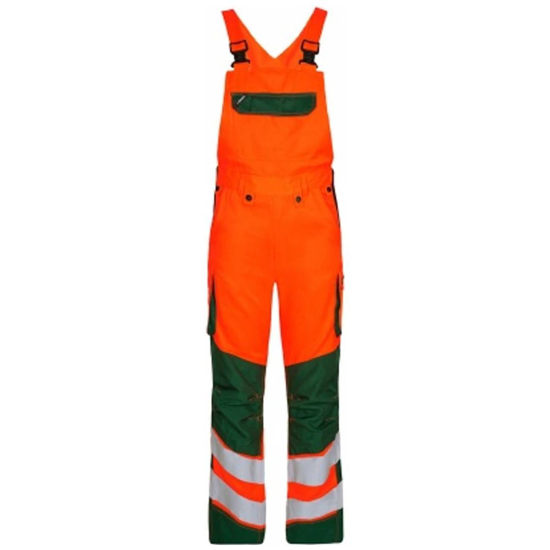 ENGEL Warnschutz Latzhose Safety Light 3545-319-101 Gr. 27 orange/grün