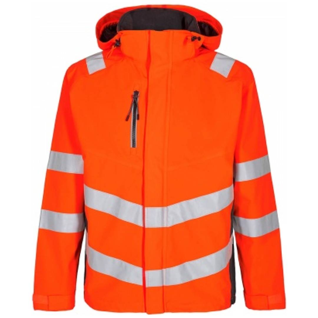 ENGEL Warnschutz Shell Jacke Safety 1146-930-1079 Gr. M orange/anthrazit grau