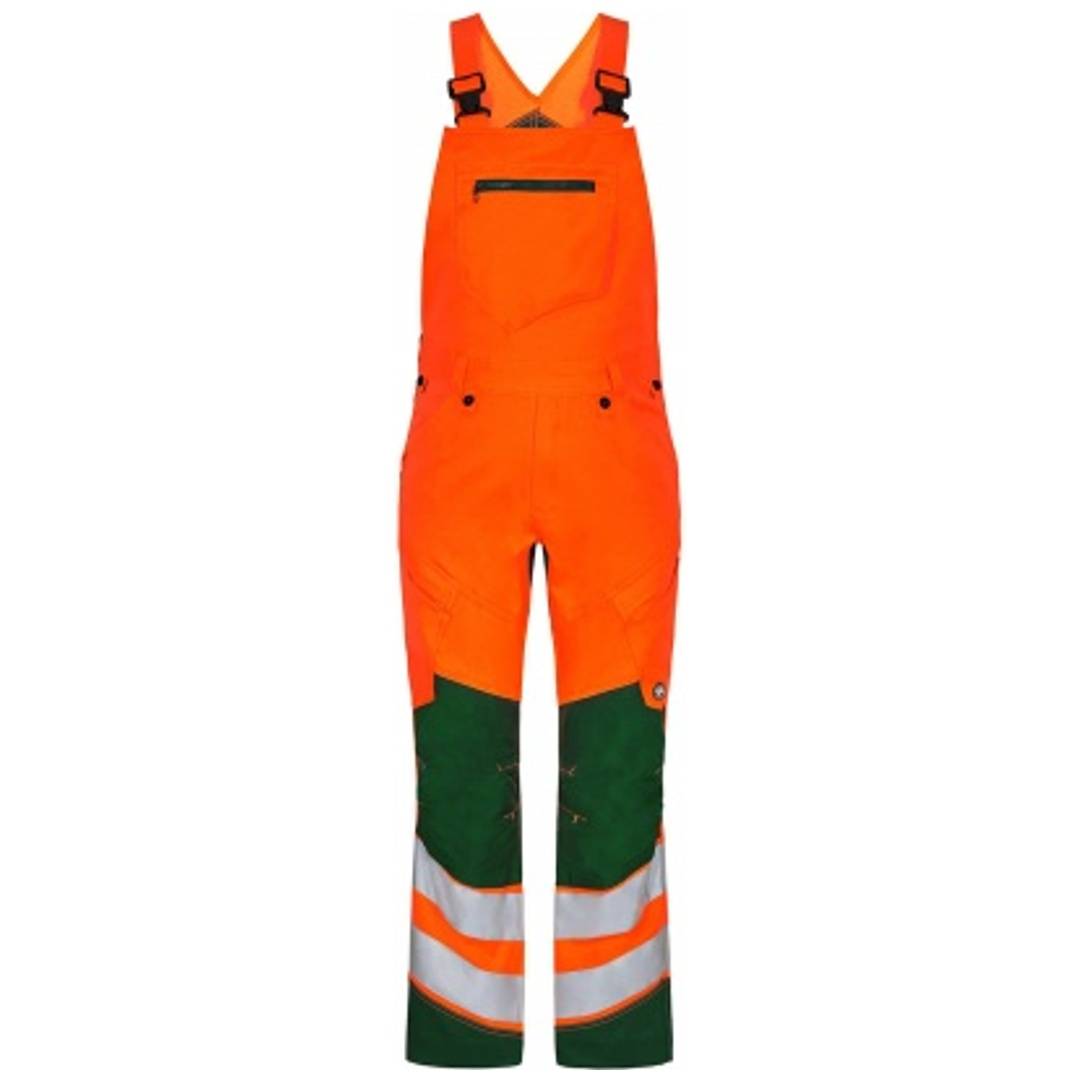 ENGEL Warnschutz Latzhose Safety Herren 3544-314 Gr. 42 orange/grün