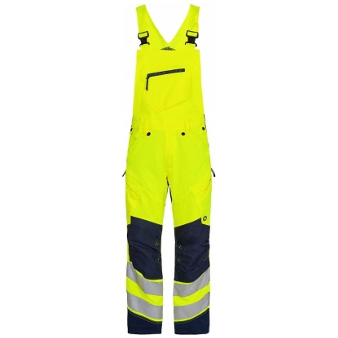 ENGEL Warnschutz Latzhose Safety Herren 3544-314 Gr. 42 gelb/blue ink