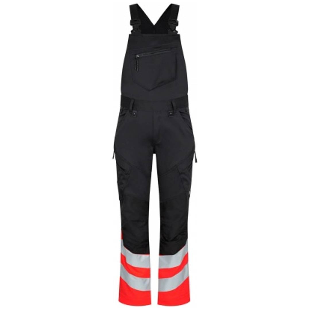 ENGEL Warnschutz Latzhose Safety 3546-314-2047 Gr. 31 schwarz/rot