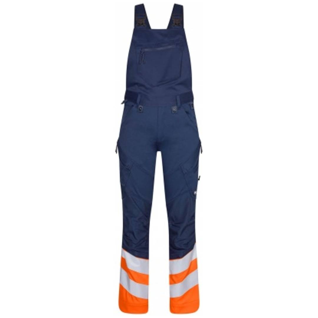 ENGEL Warnschutz Latzhose Safety 3546-314-16510 Gr. 72 blue ink/orange