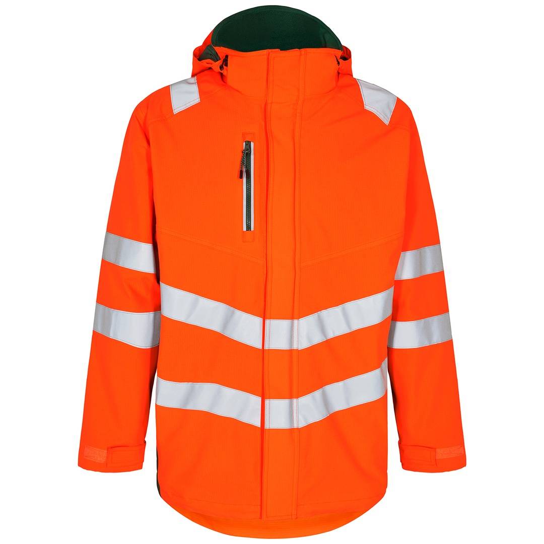 ENGEL Warnschutz Shellparka Safety 1145-930 Gr. 6XL orange/grün