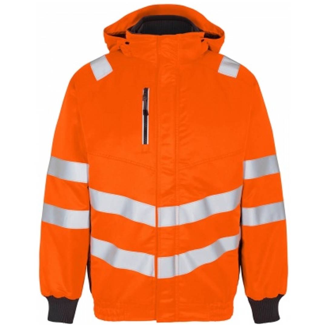 ENGEL Warnschutz Pilotenjacke Safety 1247-935-1079 Gr. L orange/anthrazit grau