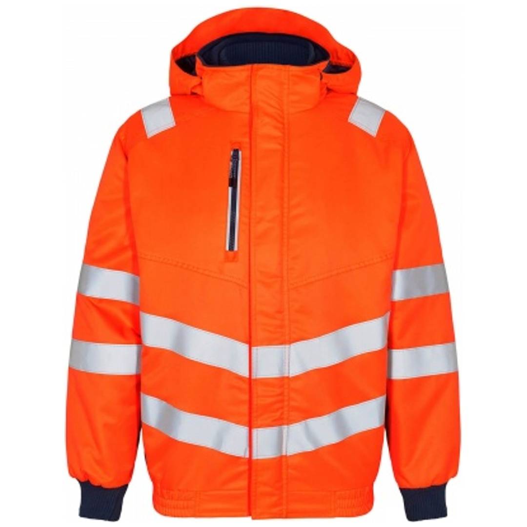 ENGEL Warnschutz Pilotenjacke Safety 1247-935-10165 Gr. 5XL orange/blue ink