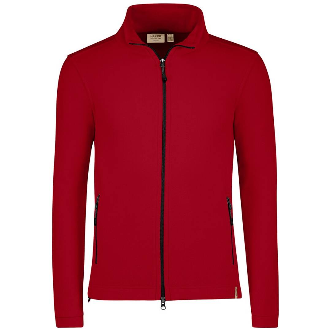 HAKRO Hakro Herren Fleece-Jacke ECO #846 Gr. XS rot