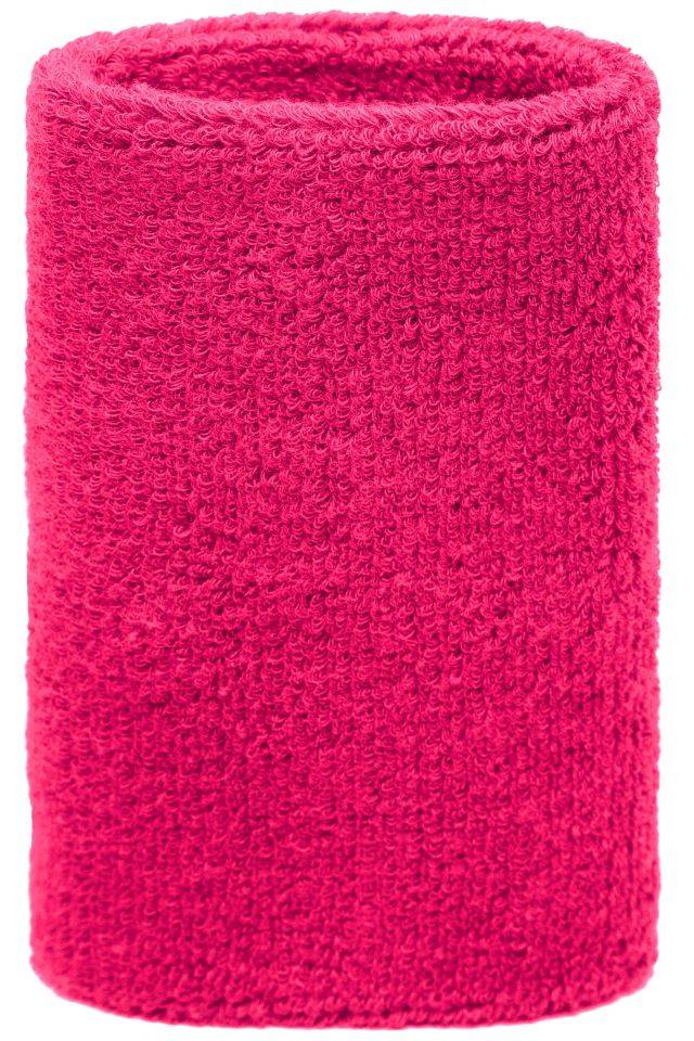 Sporty Wristband Extrabreites Armschweißband aus Frottee pink, Gr. one size