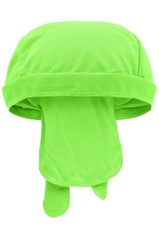 Functional Bandana Hat Atmungsaktives Kopftuch, im Nacken zu binden grün/neon, Gr. one size