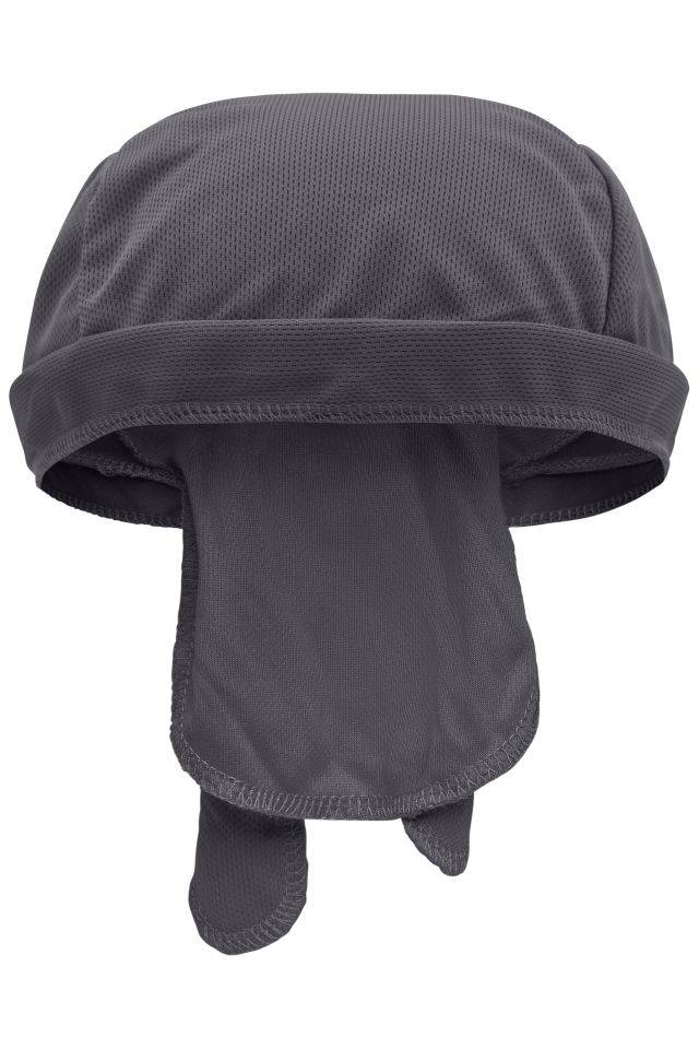 Functional Bandana Hat Atmungsaktives Kopftuch, im Nacken zu binden grau, Gr. one size