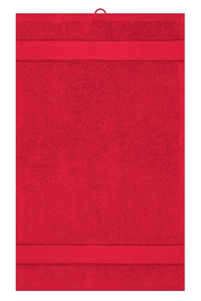 Guest Towel Gästehandtuch im modischen Design rot, Gr. one size