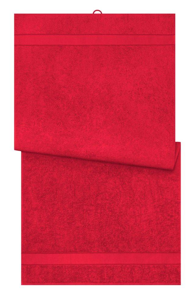 Bath Towel Badetuch im modischen Design rot, Gr. one size