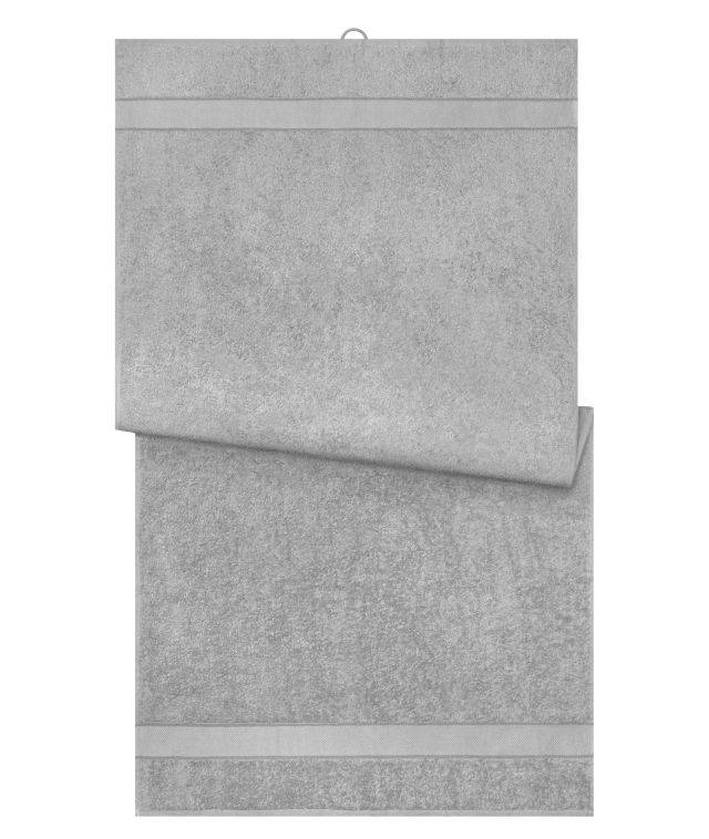 Bath Towel Badetuch im modischen Design grau, Gr. one size