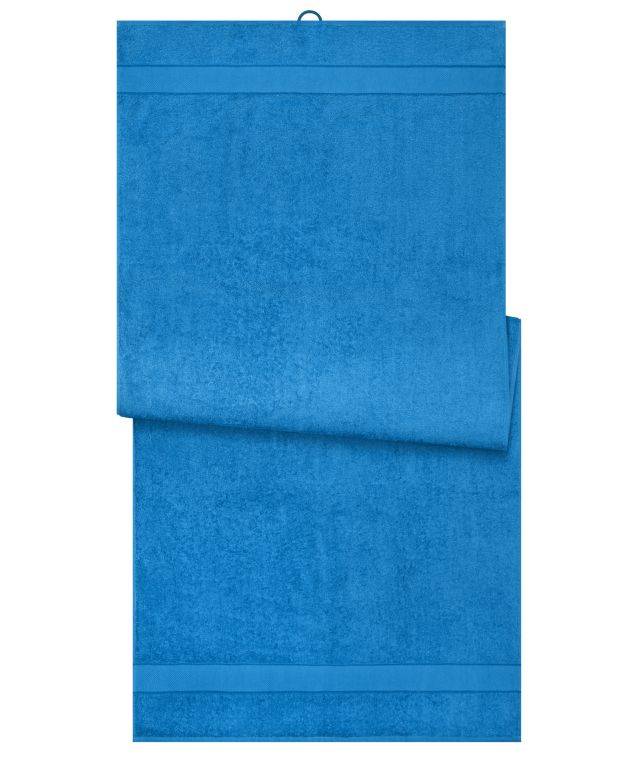 Sauna Sheet Saunatuch im modischen Desgin blau, Gr. one size