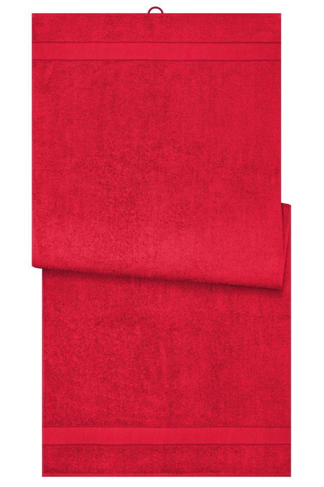 Sauna Sheet Saunatuch im modischen Desgin rot, Gr. one size