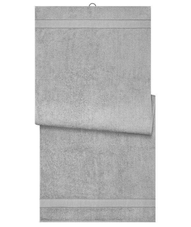 Sauna Sheet Saunatuch im modischen Desgin grau, Gr. one size