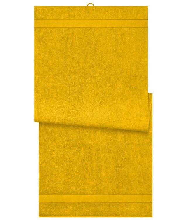 Sauna Sheet Saunatuch im modischen Desgin gelb, Gr. one size