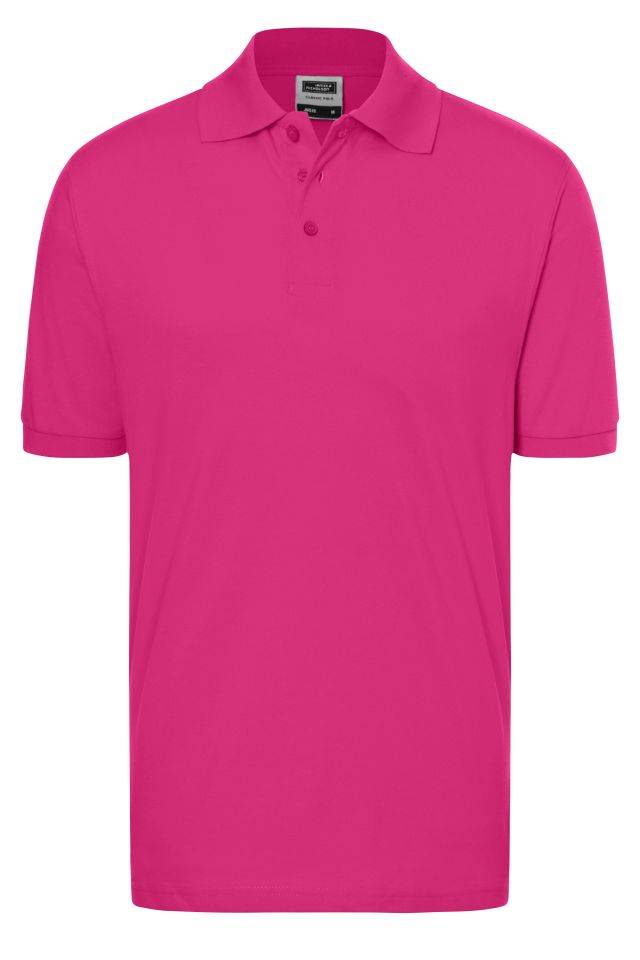 Classic Polo Hochwertiges Polohemd mit Armbündchen pink, Gr. S