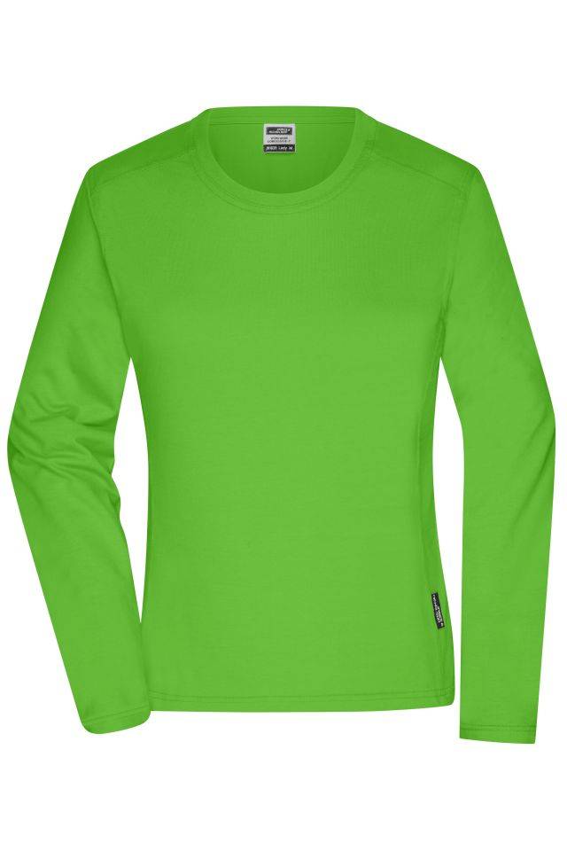 Ladies' Workwear-Longsleeve-T Strapazierfähiges und pflegeleichtes Langarm Shirt grün, Gr. XXL