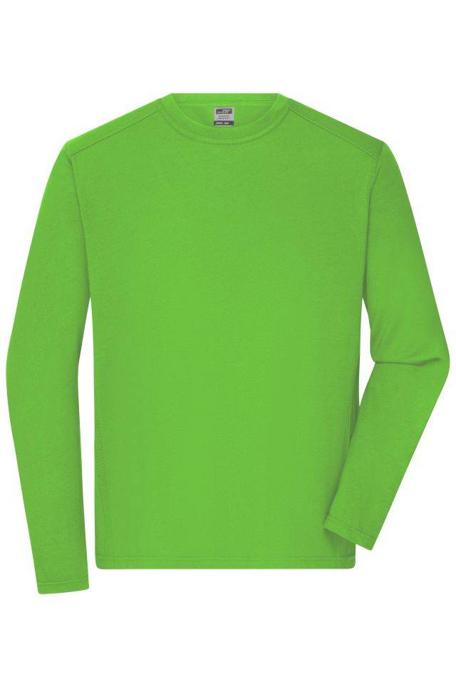 Men's Workwear-Longsleeve-T Strapazierfähiges und pflegeleichtes Langarm Shirt grün, Gr. 3XL