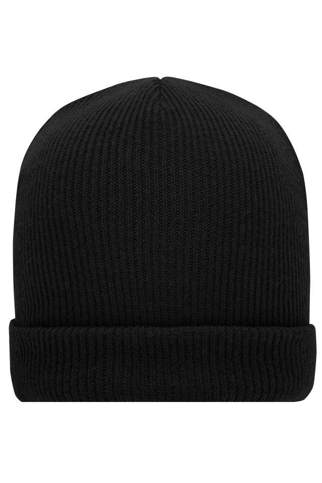 Soft Knitted Winter Beanie Klassische Schnittführung schwarz, Gr. one size