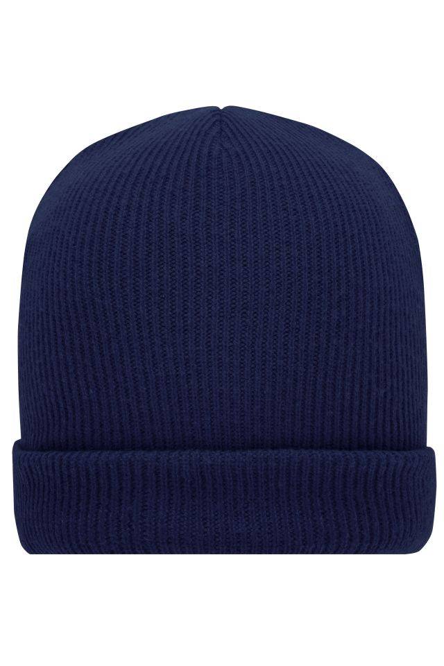 Soft Knitted Winter Beanie Klassische Schnittführung blau, Gr. one size