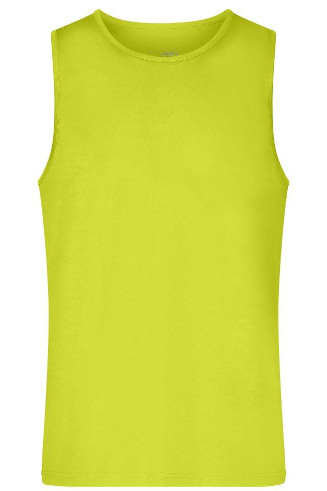 Men's Active Tanktop Funktions-Top für Freizeit und Sport gelb, Gr. XL