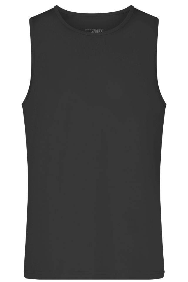 Men's Active Tanktop Funktions-Top für Freizeit und Sport schwarz, Gr. L