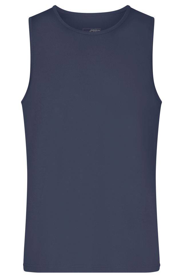 Men's Active Tanktop Funktions-Top für Freizeit und Sport blau, Gr. S