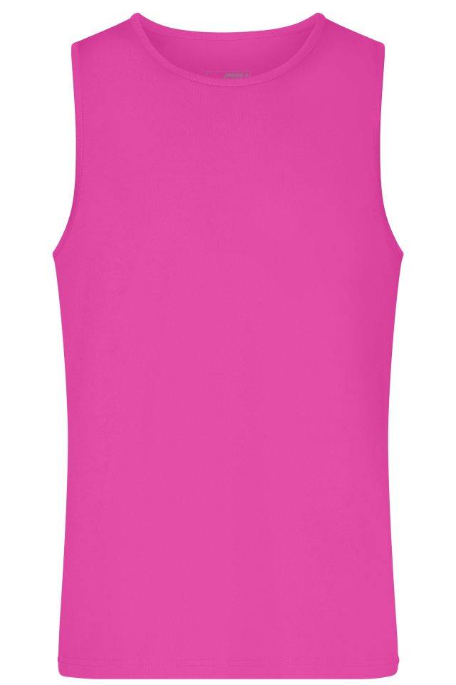 Men's Active Tanktop Funktions-Top für Freizeit und Sport pink, Gr. S