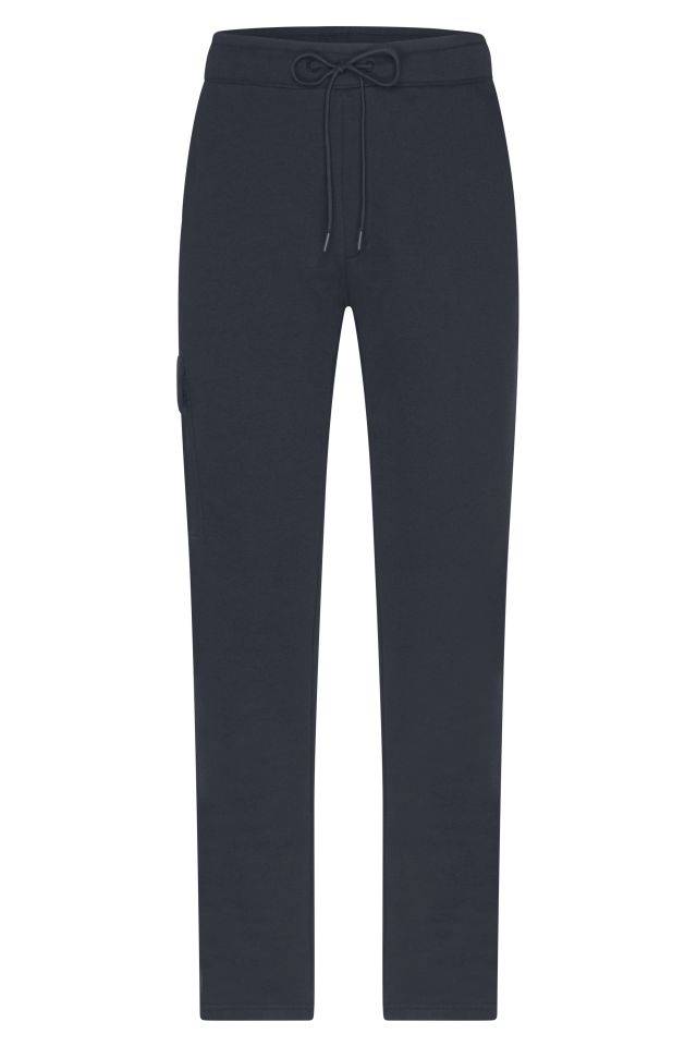 Men's Lounge Pants Modische Sweat-Hose aus BIO-Baumwolle im Cargo-Style blau, Gr. L