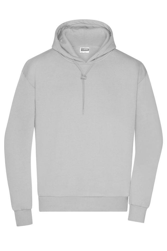 Men's Lounge Hoody Stylisches Kapuzensweat, leicht oversized grau, Gr. XL
