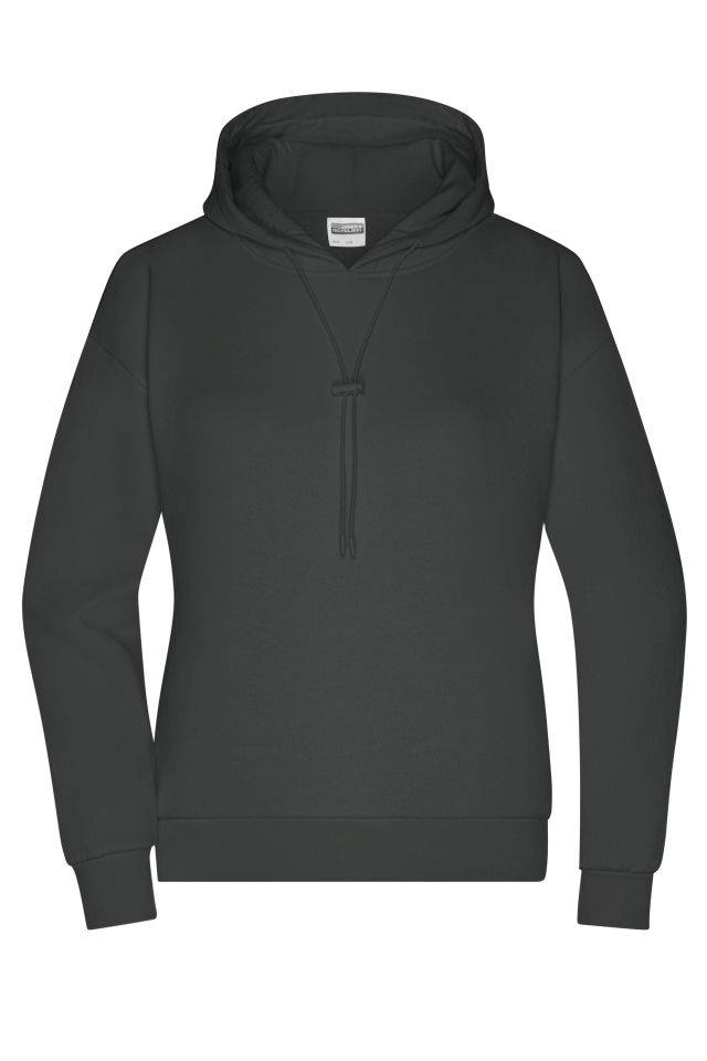 Ladies' Lounge Hoody Stylisches Kapuzensweat, leicht oversized grau, Gr. XL