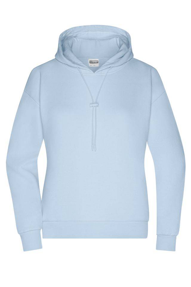 Ladies' Lounge Hoody Stylisches Kapuzensweat, leicht oversized blau, Gr. S