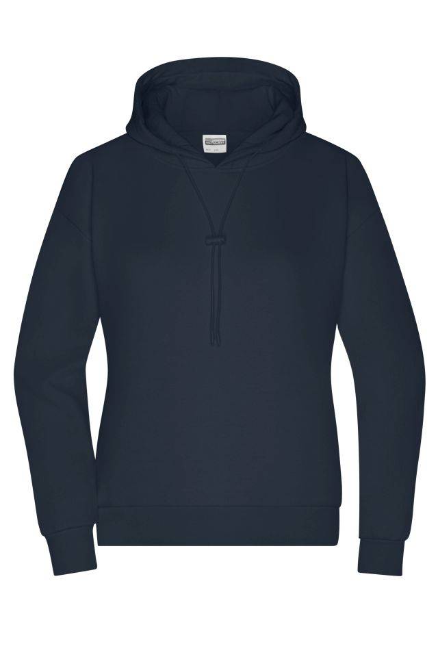 Ladies' Lounge Hoody Stylisches Kapuzensweat, leicht oversized blau, Gr. M