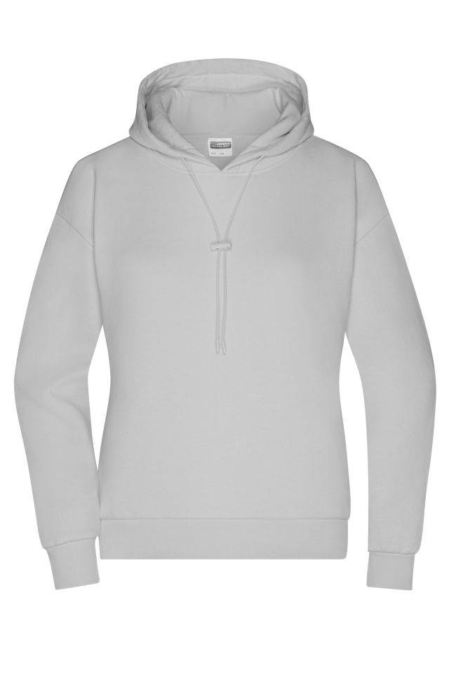 Ladies' Lounge Hoody Stylisches Kapuzensweat, leicht oversized grau, Gr. L