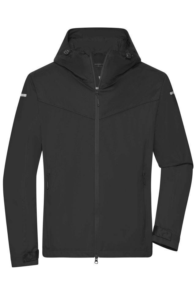 Men's Allweather Jacket Leichte, gefütterte Outdoor Softshell-Jacke für extreme Wetterbedingungen schwarz, Gr. S