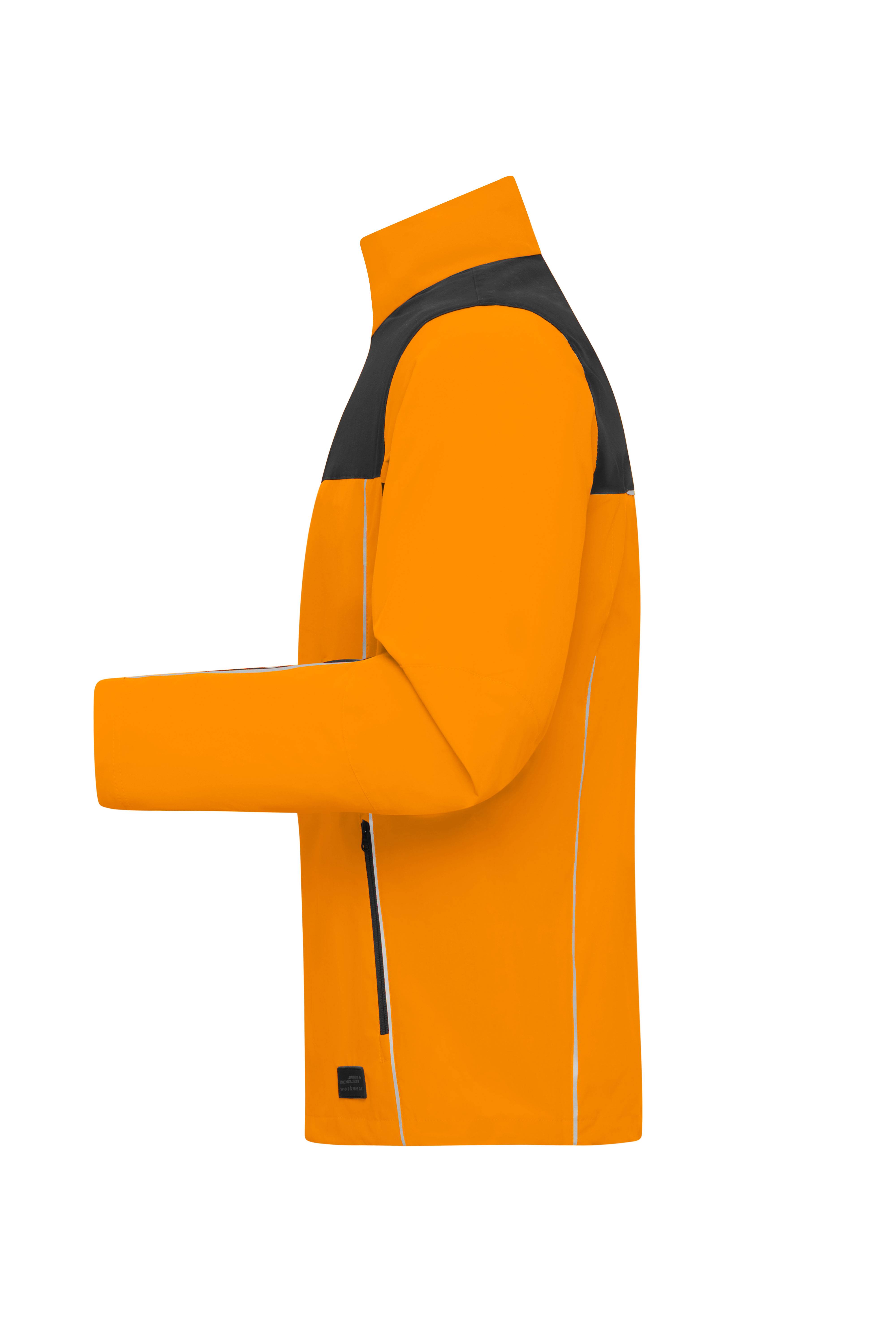 James & Nicholson® JN1854 Signal-Workwear Jacket Neon-Orange/Black Größe:L