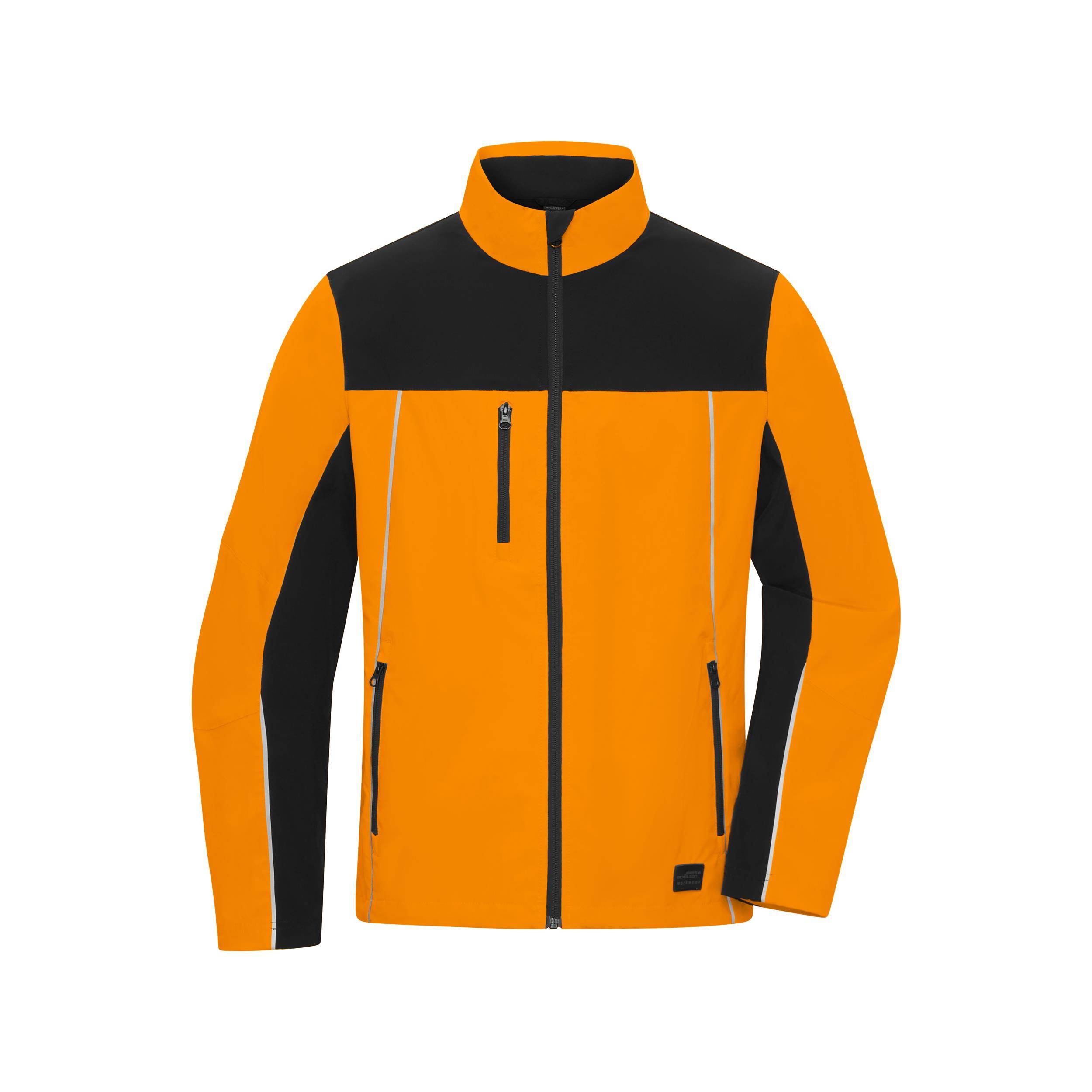 James & Nicholson® JN1854 Signal-Workwear Jacket Neon-Orange/Black Größe:XXL