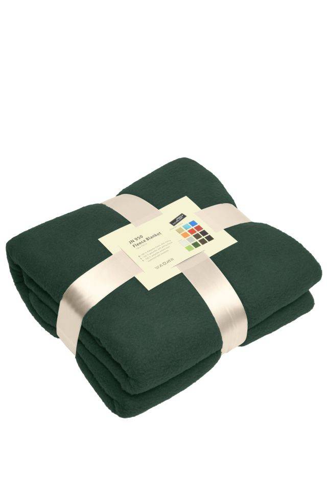 Fleece Blanket Vielseitig verwendbare Fleecedecke für Gastronomie und Freizeit grün, Gr. one size