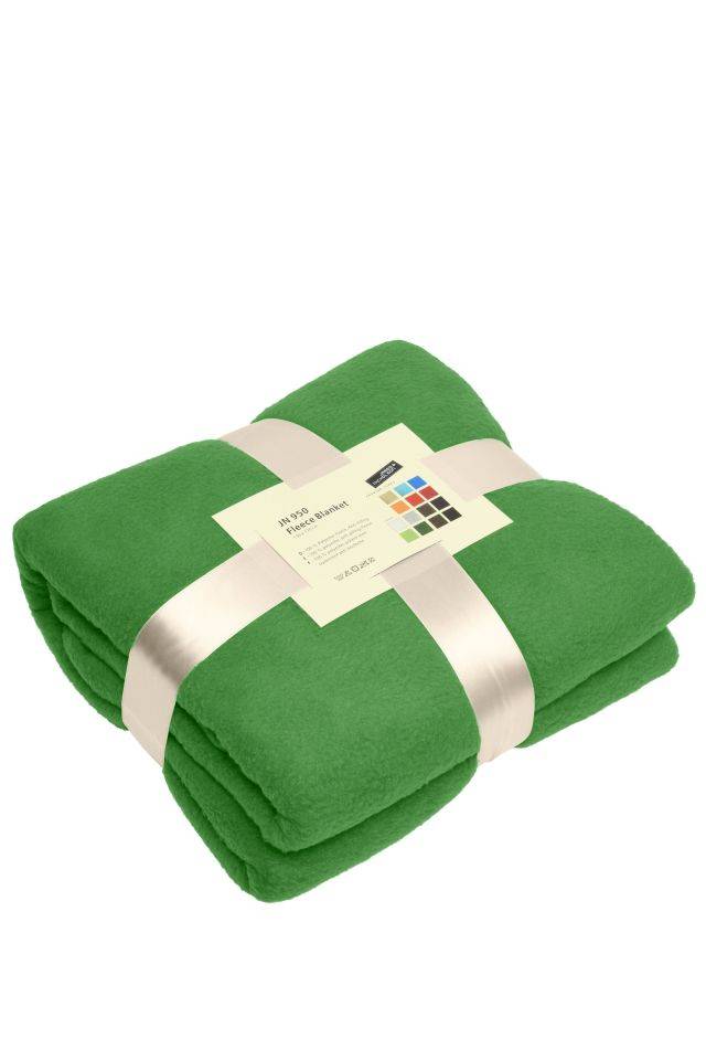 Fleece Blanket Vielseitig verwendbare Fleecedecke für Gastronomie und Freizeit grün, Gr. one size