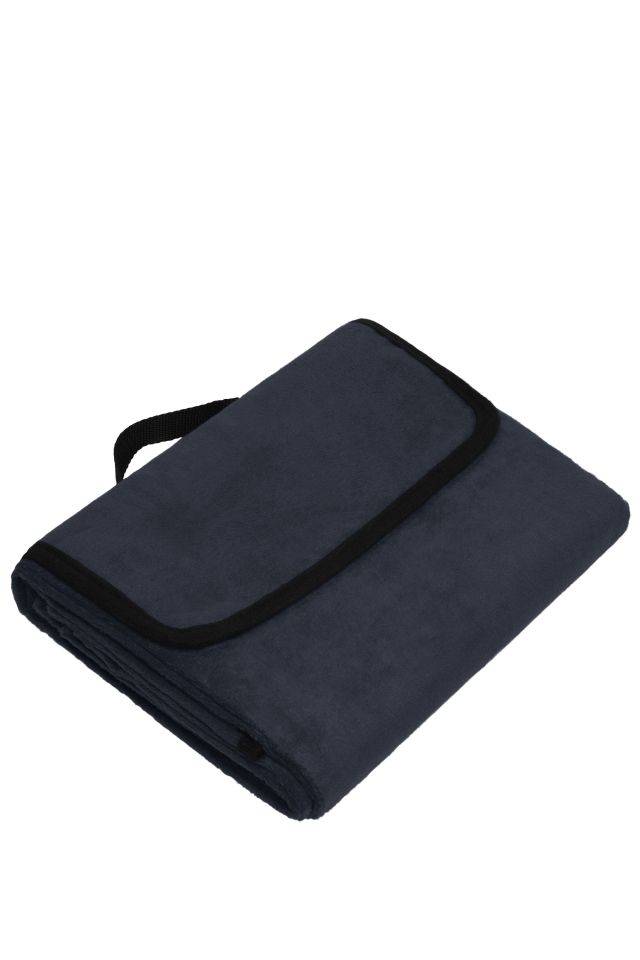 Picnic Blanket Tragbare Picknickdecke aus weichem Fleece blau, Gr. one size
