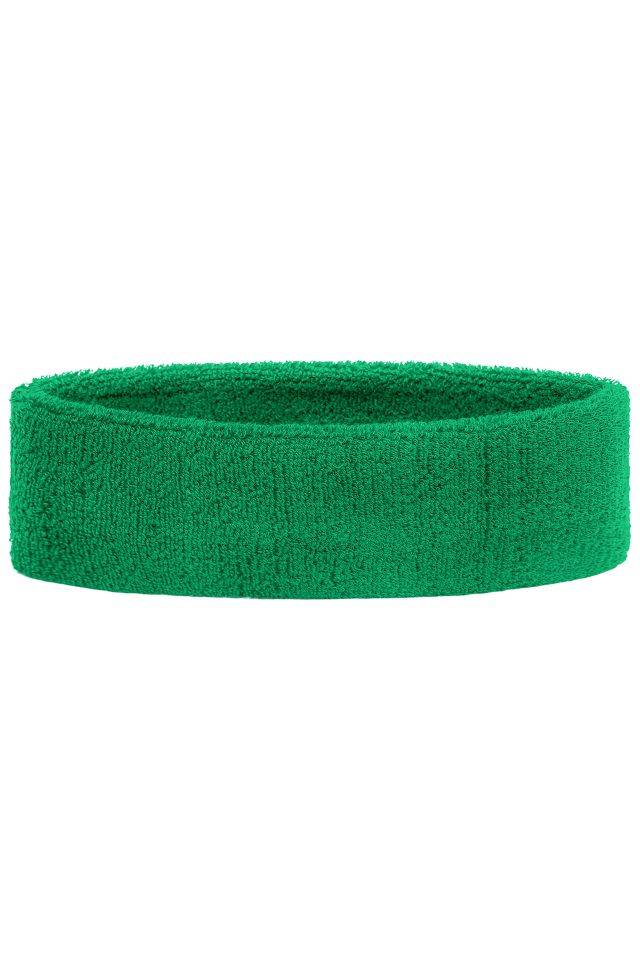 Terry Headband Frottee Stirnband für Sport und Freizeit grün, Gr. one size