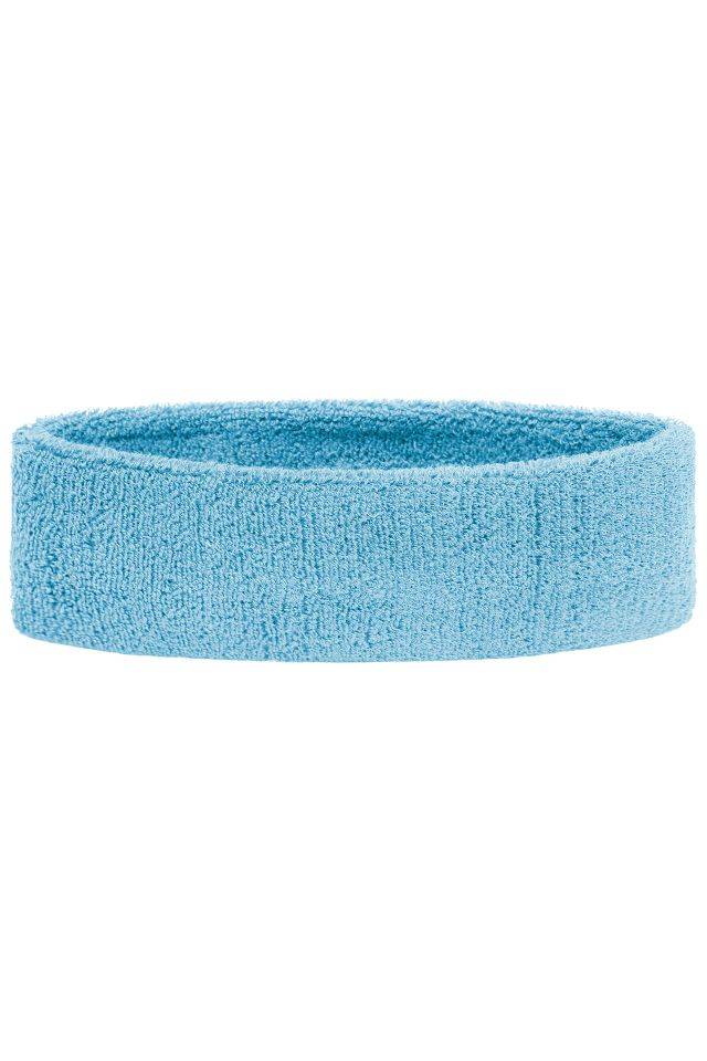 Terry Headband Frottee Stirnband für Sport und Freizeit blau, Gr. one size