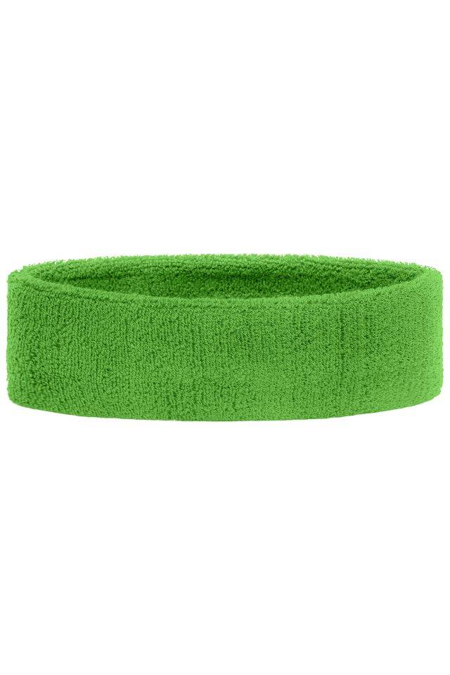Terry Headband Frottee Stirnband für Sport und Freizeit grün, Gr. one size