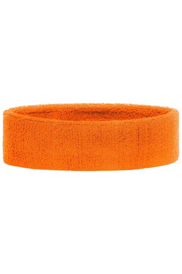 Terry Headband Frottee Stirnband für Sport und Freizeit orange, Gr. one size