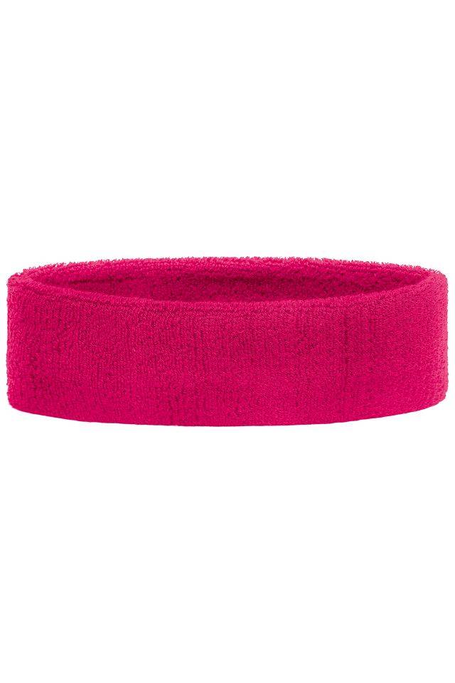 Terry Headband Frottee Stirnband für Sport und Freizeit pink, Gr. one size